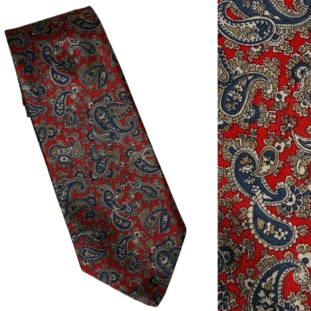 Ketch Red Paisley Men's Tie